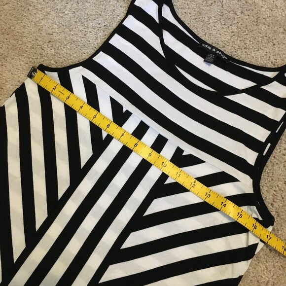 Cable & Gauge Burtonesque Striped A-line Tank Top - Picture 10 of 14